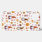 かわいい水彩ハロウィーン格言、カボチャと猫 Case-Mate iPhoneケース (裏面 (横))