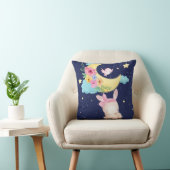 かわいい水彩バニー クッション (椅子)