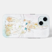 かわいい水彩パステル猫 Case-Mate iPhoneケース (裏面 (横))