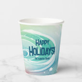 かわいい水彩フェスティバル紙カップ 紙コップ (裏面)