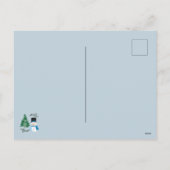 かわいい水彩フェスティバル雪模様 シーズンポストカード (裏面)