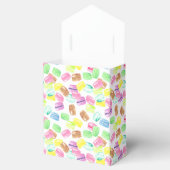 かわいい水彩フランスのマカロン柄 フェイバーボックス (オープン)