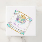 かわいい水彩フローラひよこ&エッグベビーシャワー フェイバータグ (インサイチュ)