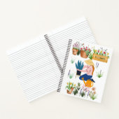 かわいい水彩フローライラストレーションガーデニング ノートブック (内部)