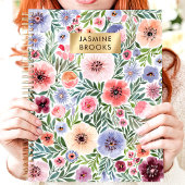 かわいい水彩フローラ名前をカスタムする プランナー手帳