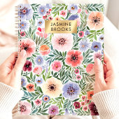 かわいい水彩フローラ名前をカスタムする プランナー手帳