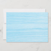 かわいい水彩ベイビーベアの男の子ベイビーシャワー 招待状 (裏面)