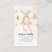 かわいい水彩ベビーおもちゃベビーシャワー エンクロージャーカード (正面)