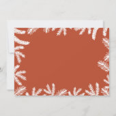 かわいい水彩ベビークマの第1誕生日 招待状 (裏面)