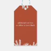 かわいい水彩ベビークマパーティーギフトラベル ギフトタグ (裏面)