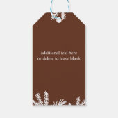 かわいい水彩ベビークマパーティーギフトラベル ギフトタグ (裏面)