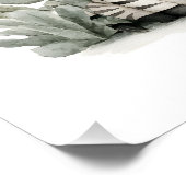 かわいい水彩ベビーサファリ動物グループプリント ポスター (コーナー)