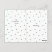 かわいい水彩ベビーシンプルサンキューハガキ ポストカード (裏面)