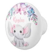 かわいい水彩ベビーゾウ女用 セラミックノブ (右)