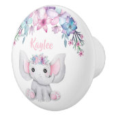 かわいい水彩ベビーゾウ女用 セラミックノブ (右)