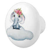 かわいい水彩ベビーゾウ セラミックノブ (右)