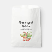 かわいい水彩ベビー恐竜の赤ちゃんシャワー フェイバーバッグ (正面)