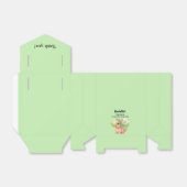 かわいい水彩ベビー恐竜の赤ちゃんシャワー フェイバーボックス (折り畳みなし)