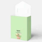 かわいい水彩ベビー恐竜の赤ちゃんシャワー フェイバーボックス (オープン)