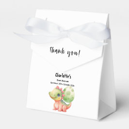 かわいい水彩ベビー恐竜の赤ちゃんシャワー フェイバーボックス