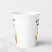 かわいい水彩ベビー恐竜の赤ちゃんシャワー 紙コップ (右)