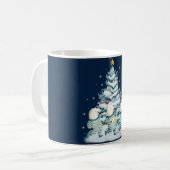 かわいい水彩ホッキョクグマ コーヒーマグカップ (正面左)