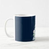 かわいい水彩ホッキョクグマ コーヒーマグカップ (左)