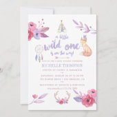かわいい水彩ボホ トライバル ベビーシャワー招待状 招待状 (正面)