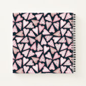 かわいい水彩ポメラニア犬強い書道 ノートブック (裏面)