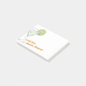 かわいい水彩マルガリタカクテルパーソナライズされた ポストイット (アングル)