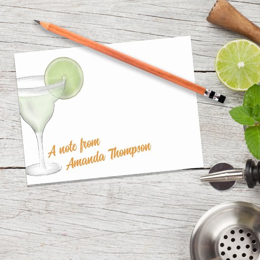 かわいい水彩マルガリタカクテルパーソナライズされた ポストイット