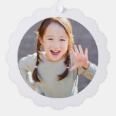 かわいい水彩ユニコーン写真で新しい学年に備えよう オーナメントカード (裏面)