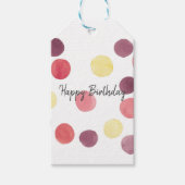 かわいい水彩円形ギフトタグ オーダーメイド ギフトタグ (正面)