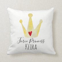 かわいい水彩冠のベビーガールプリンセス（名前）