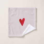 かわいい水彩冠のベビーガールプリンセス（名前） バスタオルセット (ウォッシュタオル)