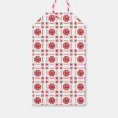 かわいい水彩冬の鹿の〔雄ジカの〕枝角クリスマス ギフトタグ (裏面)