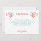 かわいい水彩動物の誕生日パレード 招待状 (裏面)