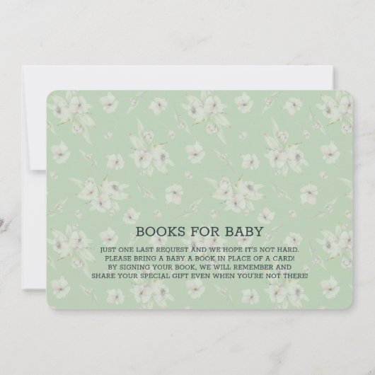 かわいい水彩印鑑ベビースワ男女兼用ーナー 招待状 (裏面)