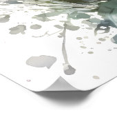 かわいい水彩可愛いフクロウウッドランド子供部屋 ポスター (角)