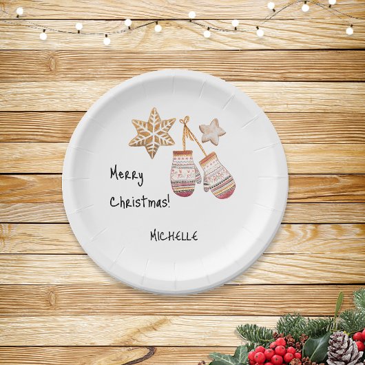 かわいい水彩国素朴イラスト ペーパープレート