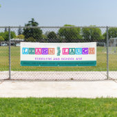 かわいい水彩子ども気にカスタムバナー 横断幕 (インサイチュ)