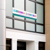 かわいい水彩子ども気にカスタムバナー 横断幕 (ビルの外側)