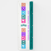 かわいい水彩子ども気にカスタムバナー 横断幕 (縦)