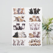 かわいい水彩子猫たち (スタンド正面)