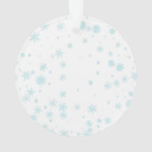 かわいい水彩子猫サンタ・クリスマスパーティーC オーナメント (裏面)