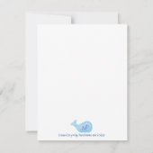 かわいい水彩季節のグリーティングカード ノートカード (裏面)