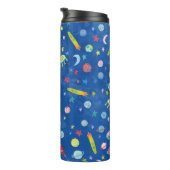 かわいい水彩宇宙惑星ロケット月月 タンブラー (回転右)