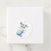 かわいい水彩小さな恐竜の赤ちゃんシャワー フェイバータグ (インサイチュ)