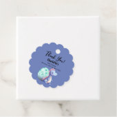 かわいい水彩小さな恐竜の赤ちゃんシャワー フェイバータグ (インサイチュ)