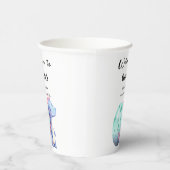 かわいい水彩小さな恐竜の赤ちゃんシャワー 紙コップ (右)